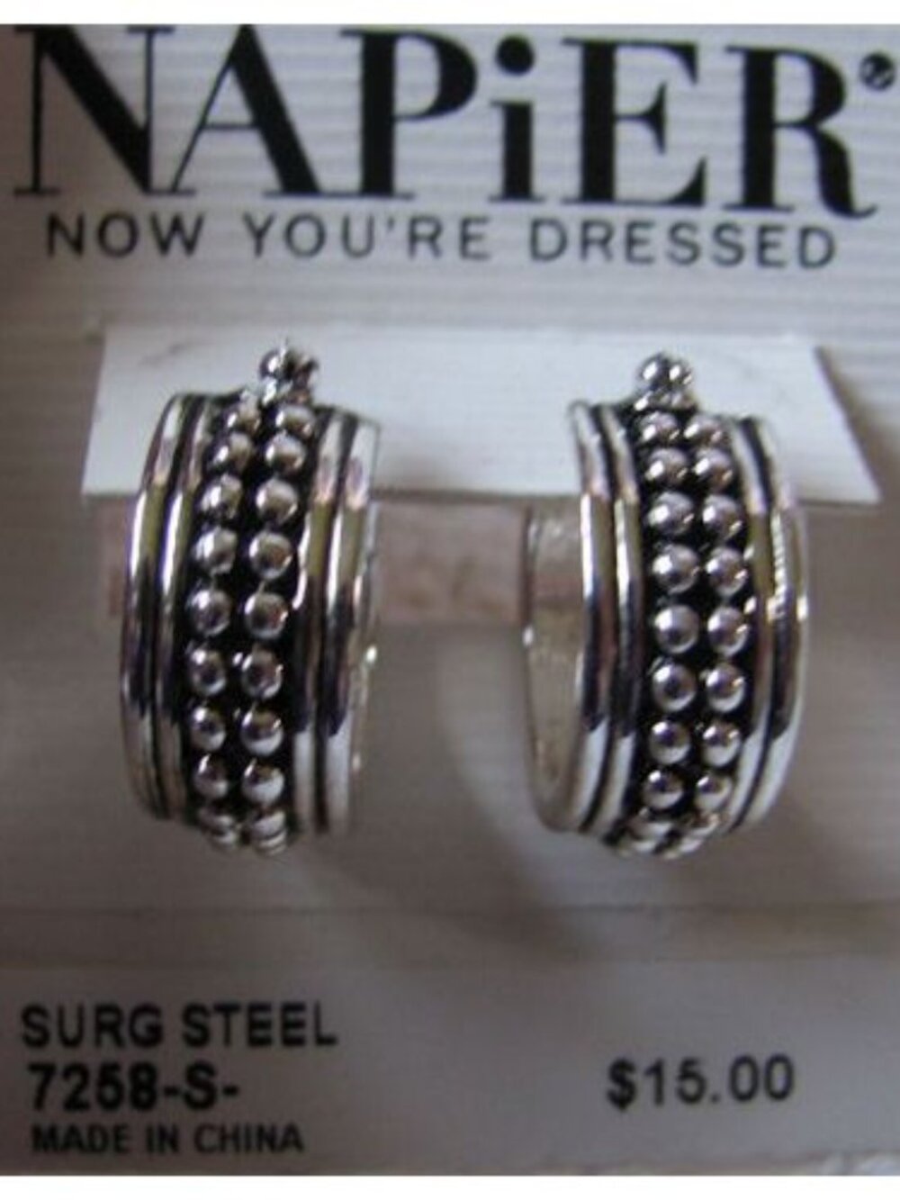 NAPIER EARRINGS NIP